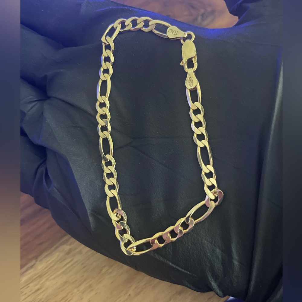 14k Gold vermeil fígaro bracelet